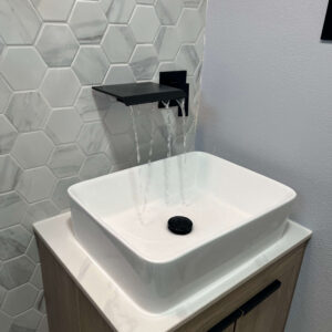 remodeled bathroom sink