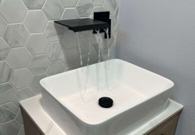 remodeled bathroom sink