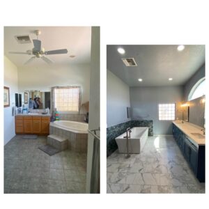Master Bathroom Before After